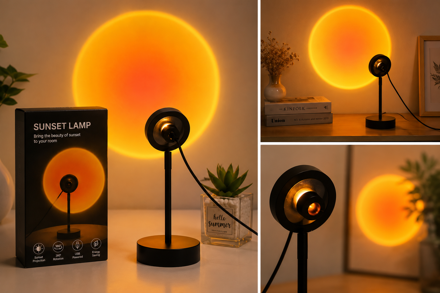 Sunset lamp by Gatlix with 16 colour in 1, with remote (PREMIUM QUALITY)